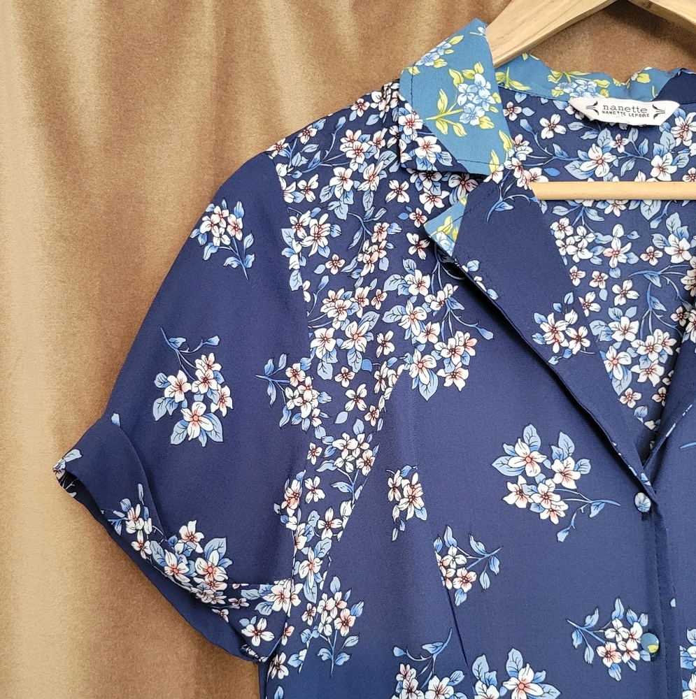 Nanette Lepore Floral Button-Up Dress